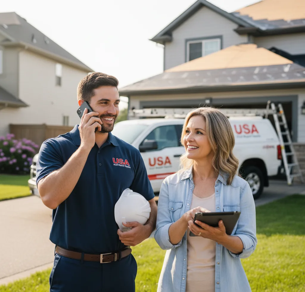 USA Roof Repair Experts customer support in Ferron